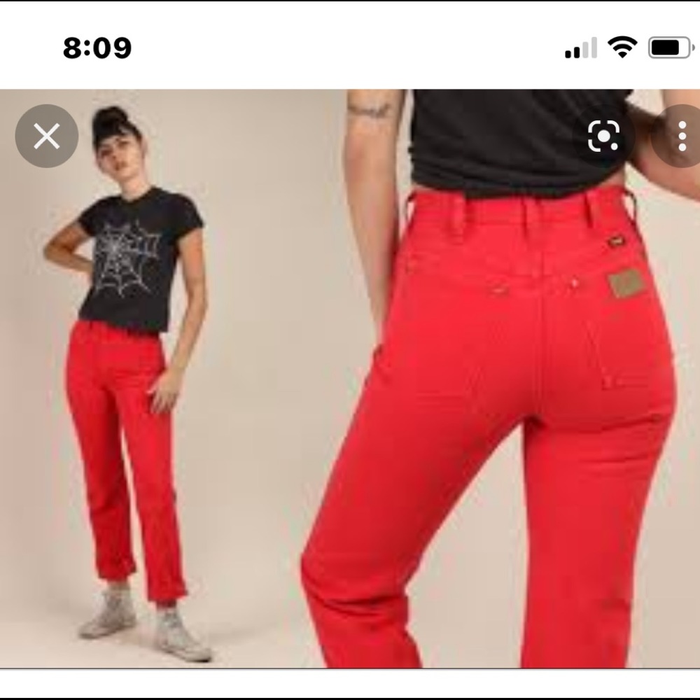Vintage red wrangler jean sz 13 - Picture 9 of 10